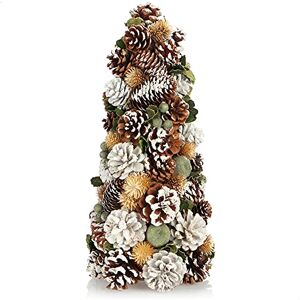 com-four ® Árvore de Natal decorativa pequena árvore decorativa ideal para a estação do advento (42 cm com maçãs cor natural) com-four ® Árvore de Natal decorativa pequena árvore decorativa ideal para a estação do advento (42 cm com maçãs cor natural)