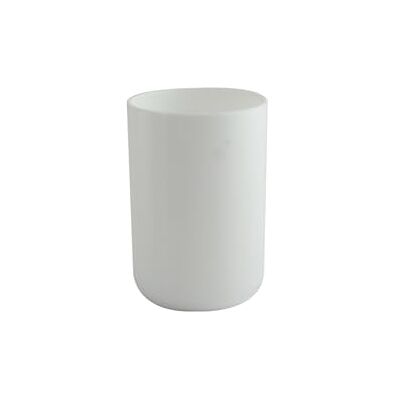 MSV Copo impermeável design elegante para casa de banho Ø 7,3 x 11,5 cm branco ideal para artigos de higiene pessoal plástico duradouro acabamento liso MSV Copo impermeável design elegante para casa de banho Ø 7,3 x 11,5 cm branco ideal para artigos de higiene pessoal plástico duradouro acabamento liso