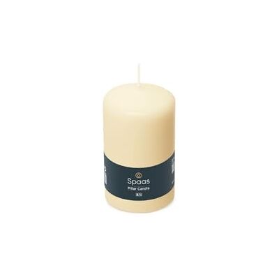 Spaas 12 velas de pilar sem perfume 60/100 mm, ± 25 horas, cor marfim Spaas 12 velas de pilar sem perfume 60/100 mm, ± 25 horas, cor marfim