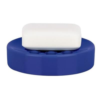 Spirella , Azul escuro coleção Tube, bandeja para comprimidos de sabão 11 x 11 x 2,6 cm, cinzento Spirella , Azul escuro coleção Tube, bandeja para comprimidos de sabão 11 x 11 x 2,6 cm, cinzento