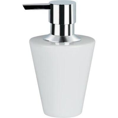 Spirella 14,5 x 9,0 x 8,5 cm, coleção branca MAX Light, dispensador de sabão líquido, porcelana Spirella 14,5 x 9,0 x 8,5 cm, coleção branca MAX Light, dispensador de sabão líquido, porcelana
