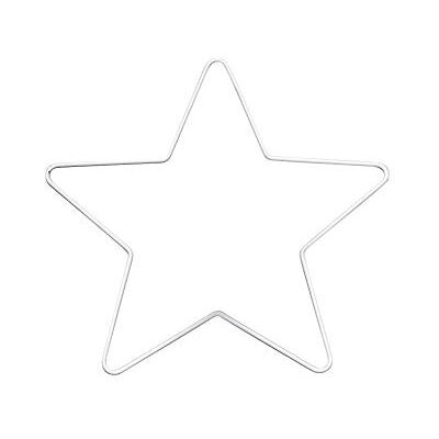 Glorex Armação de metal para trabalhos manuais, aprox. 25 cm, revestido em branco, ideal para caça-sonhos, macramé, decoração de parede e florista Glorex Armação de metal para trabalhos manuais, aprox. 25 cm, revestido em branco, ideal para caça-sonhos, macramé, decoração de parede e florista