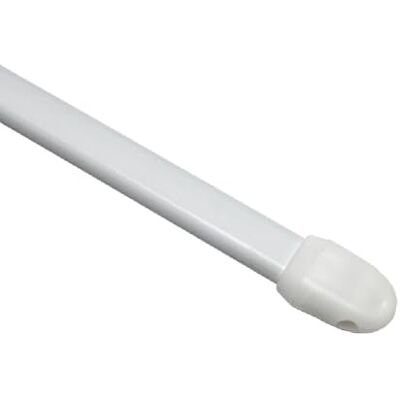 Gardinia Barra para cortinas, alumínio, branco, 100 a 160 cm, 2 Gardinia Barra para cortinas, alumínio, branco, 100 a 160 cm, 2