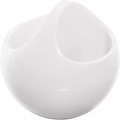 Spirella 10,5 x 10,5 x 9,5 cm, coleção branca Bowl, cesta, poliéster Spirella 10,5 x 10,5 x 9,5 cm, coleção branca Bowl, cesta, poliéster