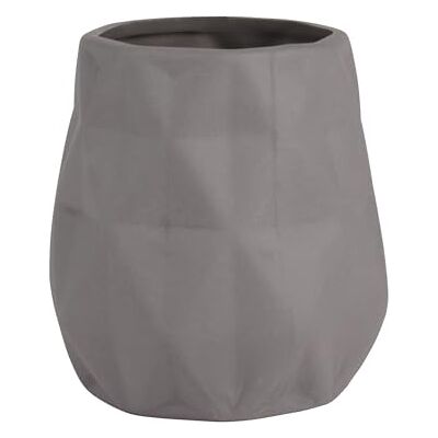 MSV Vaso Louxor, Gris, 11 X 8.5 X 8.5 Cm MSV Vaso Louxor, Gris, 11 X 8.5 X 8.5 Cm