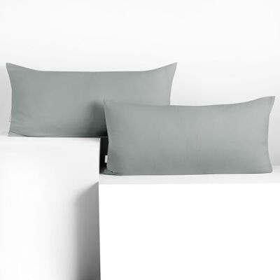 DecoKing Conjunto de 2 fronhas 40 x 80 x 2 jersey 100% algodão penteado fecho de correr aço âmbar DecoKing Conjunto de 2 fronhas 40 x 80 x 2 jersey 100% algodão penteado fecho de correr aço âmbar
