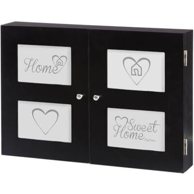 LOLAhome Tampa para contador de luz em cor preta com vários suportes para fotos, 46 x 32 cm Diseño moderno y práctico que oculta el cuadro eléctrico. Exhibe 4 fotos familiares especiales decorando bien tu entrada. LOLAhome Tampa para contador de luz em cor preta com vários suportes para fotos, 46 x 32 cm Diseño moderno y práctico que oculta el cuadro eléctrico. Exhibe 4 fotos familiares especiales decorando bien tu entrada.