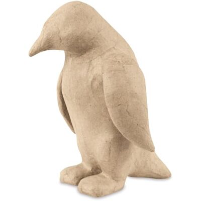 Decopatch Clairefontaine ES Décopatch Um suporte em papier brun mâché 14 x 14 x 20 cm, pinguim Decopatch Clairefontaine ES Décopatch Um suporte em papier brun mâché 14 x 14 x 20 cm, pinguim