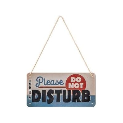Cartaz suspenso retro, Do Not Disturb – Letreiro de aviso como ideia de presente, metálico, design vintage para decoração, 10 x 20 cm Cartaz suspenso retro, Do Not Disturb – Letreiro de aviso como ideia de presente, metálico, design vintage para decoração, 10 x 20 cm