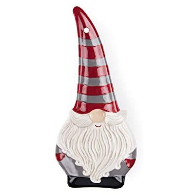 Excelsa Gnomo Christmas Posamestol, cerâmica, vermelho e cinzento, dimensões: 10,5 x 23,5 x 2 cm Excelsa Gnomo Christmas Posamestol, cerâmica, vermelho e cinzento, dimensões: 10,5 x 23,5 x 2 cm