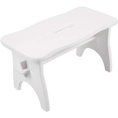 Creative Banqueta Branca de Madeira Baixa 38 x 19 x 21 cm Pequena Cadeira Apoio de Pés Banqueta Assento Escada de Cozinha Banheiro para Crianças e Adultos Madeira de Pinho para Decorar e Creative Banqueta Branca de Madeira Baixa 38 x 19 x 21 cm Pequena Cadeira Apoio de Pés Banqueta Assento Escada de Cozinha Banheiro para Crianças e Adultos Madeira de Pinho para Decorar e