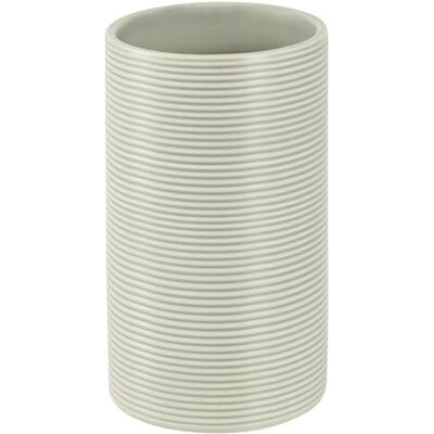 Spirella Ø 6 x 10,5 cm, Coleção Cinzenta Tube Ribbed, Porta-escovas de dentes, Grés Spirella Ø 6 x 10,5 cm, Coleção Cinzenta Tube Ribbed, Porta-escovas de dentes, Grés