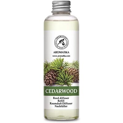 Trust Recarga de difusor de cedro de 200 ml, enchimento cromado para ambientador, fragrância fresca para a casa Trust Recarga de difusor de cedro de 200 ml, enchimento cromado para ambientador, fragrância fresca para a casa
