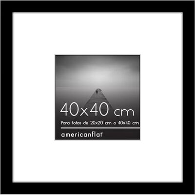 Americanflat Moldura para fotos 40 x 40 cm em preto moldura fotos de madeira para 20 x 20 cm com paspartú ou 40 x 40 cm sem paspartú com cobertura de plástico resistente e ganchos para pendurar na parede Americanflat Moldura para fotos 40 x 40 cm em preto moldura fotos de madeira para 20 x 20 cm com paspartú ou 40 x 40 cm sem paspartú com cobertura de plástico resistente e ganchos para pendurar na parede