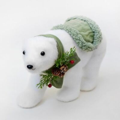 LOLAhome Boneco de Natal em forma de urso de tecido e polyfoam branco de 21 cm Ideal para decorar estantes e mesas, enchendo a sua casa com espírito natalício com o seu design adorável. LOLAhome Boneco de Natal em forma de urso de tecido e polyfoam branco de 21 cm Ideal para decorar estantes e mesas, enchendo a sua casa com espírito natalício com o seu design adorável.