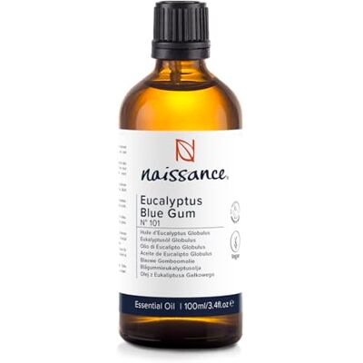 Naissance Óleo essencial de Eucalipto Globulus (No. ) 100 ml Puro, Natural, Vegan e Não Diluído Para Queimador, humaterapia, Difusor, Massagens Velas, sabão, casa de banho Naissance Óleo essencial de Eucalipto Globulus (No. ) 100 ml Puro, Natural, Vegan e Não Diluído Para Queimador, humaterapia, Difusor, Massagens Velas, sabão, casa de banho