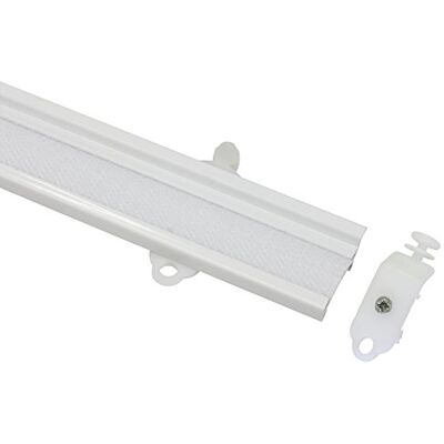 Gardinia Trilho para painéis, 60 cm, branco, alumínio, 60 x 2,9 x 0,5 cm Gardinia Trilho para painéis, 60 cm, branco, alumínio, 60 x 2,9 x 0,5 cm