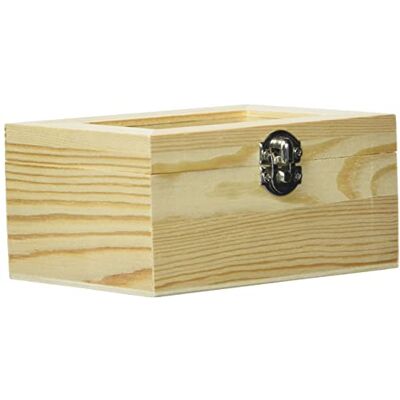 Glorex Caixa de madeira, natural, outros, natureza, 18 x 8 x 6 cm Glorex Caixa de madeira, natural, outros, natureza, 18 x 8 x 6 cm