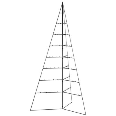 vidaXL Árvore de Natal para decoração de metal preto 180 cm vidaXL Árvore de Natal para decoração de metal preto 180 cm