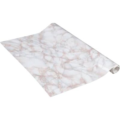 Venilia Película adesiva, Mármore Rosa aspecto de pedra Rosa, 67,5cm x 3m, Espessura 95μ, Vinil autoadesivo para móveis ou cozinha, papel de parede decorativo, PVC sem ftalatos, Fabricado na UE Venilia Película adesiva, Mármore Rosa aspecto de pedra Rosa, 67,5cm x 3m, Espessura 95μ, Vinil autoadesivo para móveis ou cozinha, papel de parede decorativo, PVC sem ftalatos, Fabricado na UE