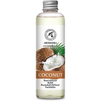 Trust Recarga difusor de coco cromado 200 ml, fragrância duradoura para casa, ambientador com hastes substituição sem varetas Trust Recarga difusor de coco cromado 200 ml, fragrância duradoura para casa, ambientador com hastes substituição sem varetas