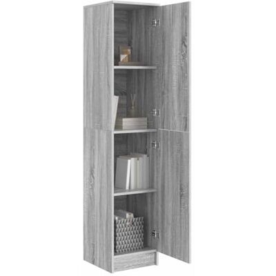 vidaXL Cabinet Buffet cinzento Sonoma MDF médio Cabinet Buffet Hay un montón de espacio para guardar tus cosas, Tiene un acabado gris moderno que pega con cualquier decoración, vidaXL Cabinet Buffet cinzento Sonoma MDF médio Cabinet Buffet Hay un montón de espacio para guardar tus cosas, Tiene un acabado gris moderno que pega con cualquier decoración,