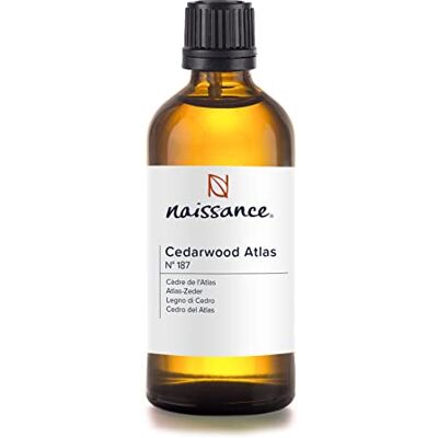 Naissance Óleo essencial de cedro de atlas (No. ) 100 ml Puro, Natural e Não Diluído Para Queimador, humaterapia, Difusor, massagem velas, sabão, casa de banho Naissance Óleo essencial de cedro de atlas (No. ) 100 ml Puro, Natural e Não Diluído Para Queimador, humaterapia, Difusor, massagem velas, sabão, casa de banho