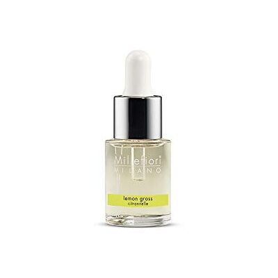 Millefiori Milão Fragrância Hidrosolúvel Lemongrass 15 ml, aroma fresco cítrico, para linha Hydro com lima, beringela e verbena, cor amarela Millefiori Milão Fragrância Hidrosolúvel Lemongrass 15 ml, aroma fresco cítrico, para linha Hydro com lima, beringela e verbena, cor amarela