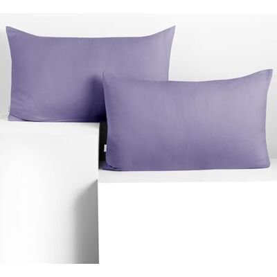DecoKing 2 Capas de Almofada 50x60 cm de Jersey 100% Algodão Penteado Âmbar com Zíper DecoKing 2 Capas de Almofada 50x60 cm de Jersey 100% Algodão Penteado Âmbar com Zíper