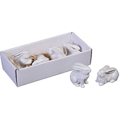 Creative Passarinhos de cerâmica branca (conjunto de 6 peças) Creative Passarinhos de cerâmica branca (conjunto de 6 peças)