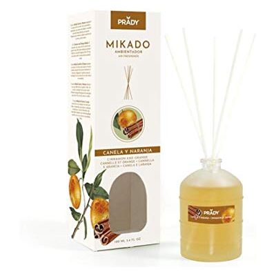 PRADY - Ambientador Mikado Canela e laranja, 100 ml, atmosfera acolhedora e evitalizante na sua casa PRADY - Ambientador Mikado Canela e laranja, 100 ml, atmosfera acolhedora e evitalizante na sua casa