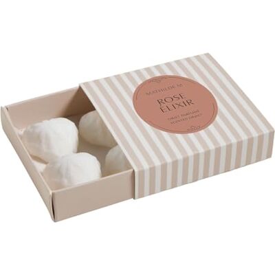 Mathilde M. Caixa de 4 decorações fondants em cera perfumada Golondelle Rose ÉliSJFS Mathilde M. Caixa de 4 decorações fondants em cera perfumada Golondelle Rose ÉliSJFS
