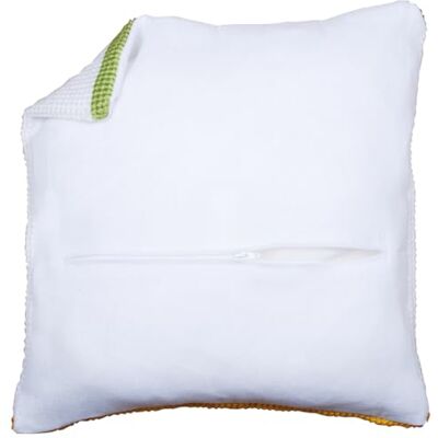 Vervaco Kit dorso de almofada com fecho de correr branco acessórios de ponto cruz ca. 45 x 45 cm tecidos costura parte traseira para almofada artesanato adultos decoração bordar kit Vervaco Kit dorso de almofada com fecho de correr branco acessórios de ponto cruz ca. 45 x 45 cm tecidos costura parte traseira para almofada artesanato adultos decoração bordar kit