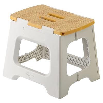 VIGAR Banqueta dobrável portátil compacto para adultos, 27 cm antiderrapante, cadeira banco banco assento para casa, cozinha, casa de banho, quarto, escritório, sala de estar, até 150 kg, cinzento VIGAR Banqueta dobrável portátil compacto para adultos, 27 cm antiderrapante, cadeira banco banco assento para casa, cozinha, casa de banho, quarto, escritório, sala de estar, até 150 kg, cinzento