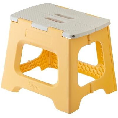 Vigar Banqueta dobrável portátil compacto para adultos, 27 cm, antiderrapante, cadeira banco assento para casa, cozinha, casa de banho, quarto, escritório, campismo, sala de estar, armário, até 150 kg Vigar Banqueta dobrável portátil compacto para adultos, 27 cm, antiderrapante, cadeira banco assento para casa, cozinha, casa de banho, quarto, escritório, campismo, sala de estar, armário, até 150 kg