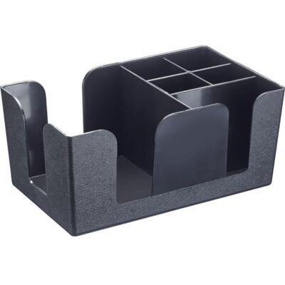 Westmark Organizador de bar, prática unidade de armazenamento de bar, ideal para guardanapos, palhinhas e decoração de cocktails, 6 compartimentos, ABS Westmark Organizador de bar, prática unidade de armazenamento de bar, ideal para guardanapos, palhinhas e decoração de cocktails, 6 compartimentos, ABS