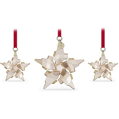 Swarovski Ornamento de Natal festival edição anual 2021 conjunto de ornamentos de vidro Swarovski Ornamento de Natal festival edição anual 2021 conjunto de ornamentos de vidro