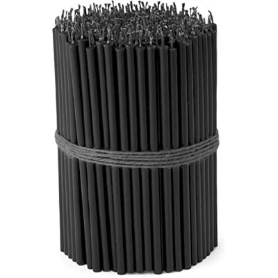 NKlaus 250 x velas de preto dripfree sootfree thin L 16 cm ritual candle paraffin NKlaus 250 x velas de preto dripfree sootfree thin L 16 cm ritual candle paraffin