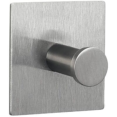Spirella 4.5, Coleção cinzenta pont, quadrado, gancho adesivo, aço inoxidável, cinza Spirella 4.5, Coleção cinzenta pont, quadrado, gancho adesivo, aço inoxidável, cinza