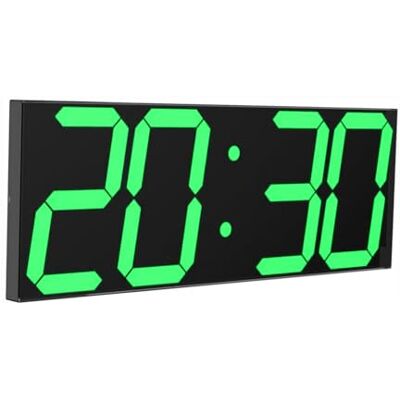 CHKOSDA Relógio LED digital de parede grande com ecrã LED de 18 polegadas, contagem regressiva com 8 níveis de brilho ajustáveis, indicador de 12/24 horas, indicador de temperatura e calendário (verde) CHKOSDA Relógio LED digital de parede grande com ecrã LED de 18 polegadas, contagem regressiva com 8 níveis de brilho ajustáveis, indicador de 12/24 horas, indicador de temperatura e calendário (verde)