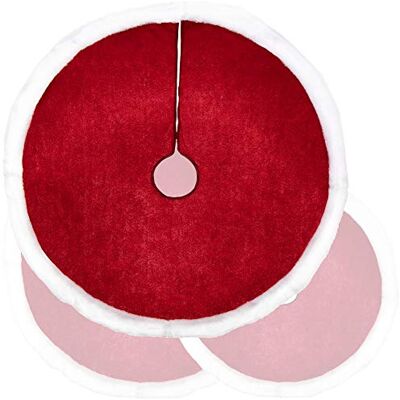 com-four ® Cobertor de árvore de Natal premium para proteger contra agulhas de pinho cobertura de árvore de Natal redondo para árvore de luzes base em design de Natal para presentes e decoração com-four ® Cobertor de árvore de Natal premium para proteger contra agulhas de pinho cobertura de árvore de Natal redondo para árvore de luzes base em design de Natal para presentes e decoração