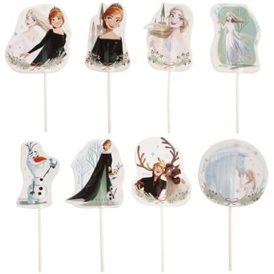 Topper para cupcakes Frozen - 16 unid Topper para cupcakes Frozen - 16 unid