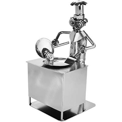 BRUBAKER Parafuso Homem Cozinheiro Figura de Ferro Artesanal Homem Cozinha Figura de Metal Ideia de Presente para Mestres e Entusiastas da Cozinha BRUBAKER Parafuso Homem Cozinheiro Figura de Ferro Artesanal Homem Cozinha Figura de Metal Ideia de Presente para Mestres e Entusiastas da Cozinha