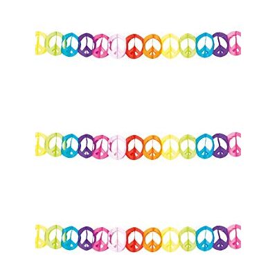 Boland Guirlanda multicolor papel hippie 4 metros único Boland Guirlanda multicolor papel hippie 4 metros único