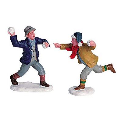 Lemax Jogo , diversão com neve no Natal, 2 peças Lemax Jogo , diversão com neve no Natal, 2 peças