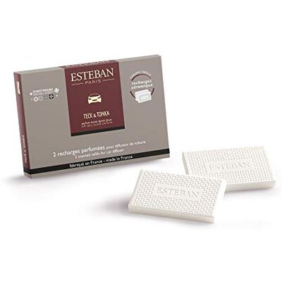 Esteban Recarga perfumada para difusor de carro Teck e Tonka Esteban Recarga perfumada para difusor de carro Teck e Tonka