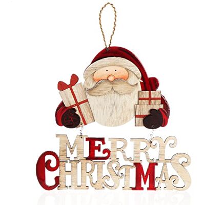 com-four ® Decoração suspensa de Natal Letra suspensa de madeira com Papai Noel Placa de porta de madeira de Natal Enfeite para pendurar em portas, paredes, janelas (MC Papai Noel) Señal de puerta de madera de Navidad Colgante para puertas paredes venta com-four ® Decoração suspensa de Natal Letra suspensa de madeira com Papai Noel Placa de porta de madeira de Natal Enfeite para pendurar em portas, paredes, janelas (MC Papai Noel) Señal de puerta de madera de Navidad Colgante para puertas paredes venta