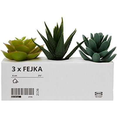 IKEA - FEJKA - 3-pack - vaso de 6 cm - Planta artificial IKEA - FEJKA - 3-pack - vaso de 6 cm - Planta artificial