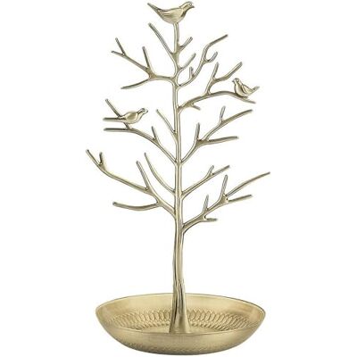 TRIXES Suporte para árvore de joalharia estilo dourado – Pássaros vintage – Pendure suas joias – Torre organizadora suspensa – Suporte de exibição TRIXES Suporte para árvore de joalharia estilo dourado – Pássaros vintage – Pendure suas joias – Torre organizadora suspensa – Suporte de exibição
