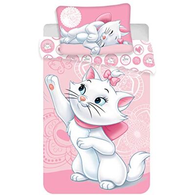 Disney Marie Aristocats Conjunto de cama (100 x 135 + 40 x 60 cm), design de bebé Disney Marie Aristocats Conjunto de cama (100 x 135 + 40 x 60 cm), design de bebé
